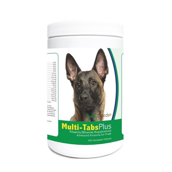 Healthy Breeds Belgian Malinois Multi-Tabs Plus Chewable Tablets, 365PK 840235121860 - main